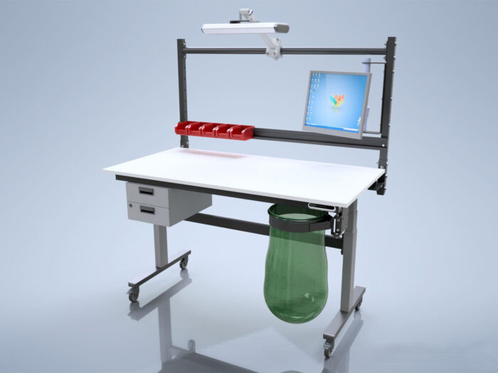 image d'un poste de travail ergoflex.